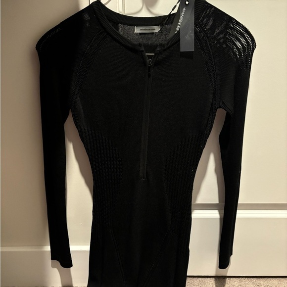Manière De Voir - Knitted Contour Jumpsuit - Black Size Large - Picture 3 of 3
